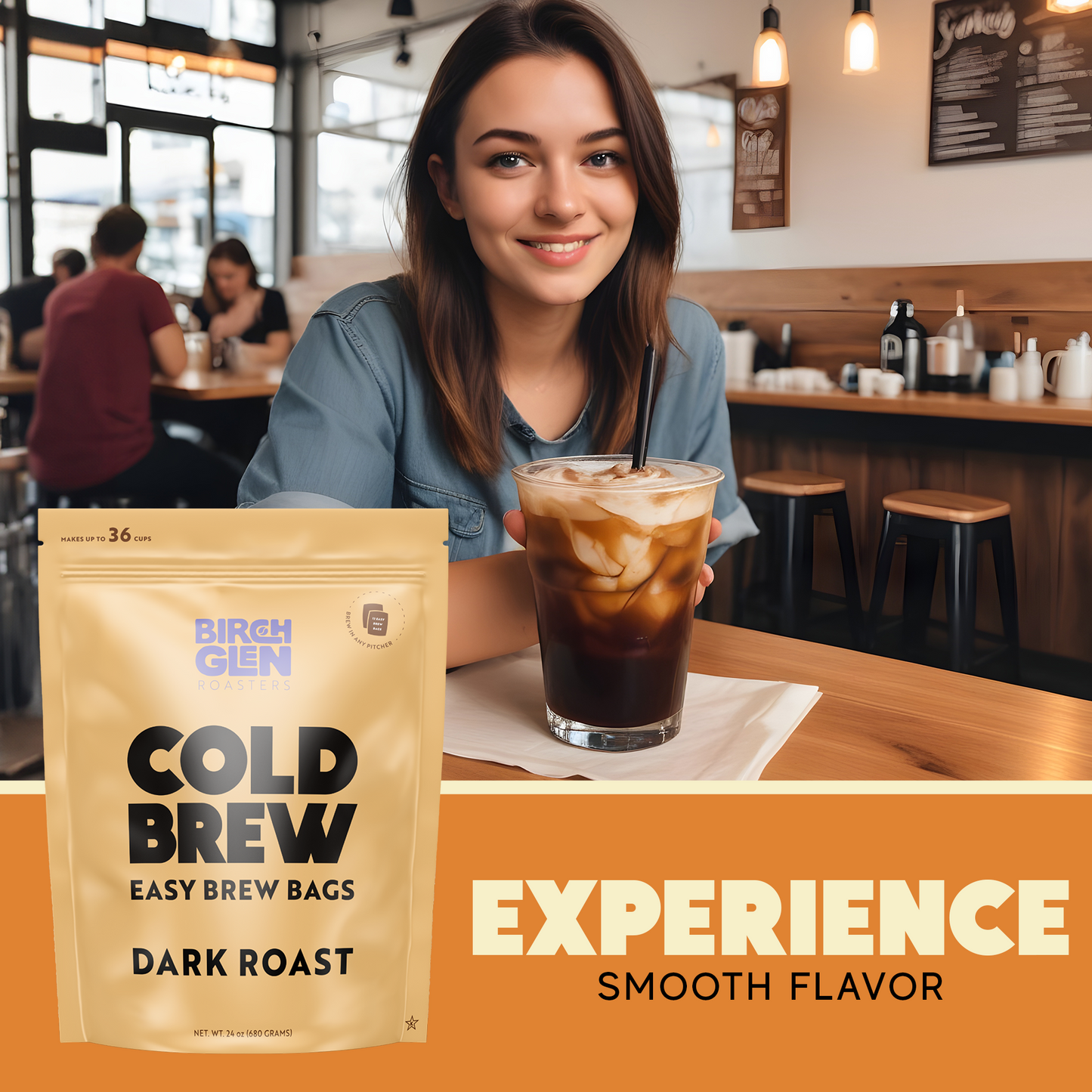 Birch Glen Cold Brew Coffee Pitcher Packs - 12 Bags - Irish Cream