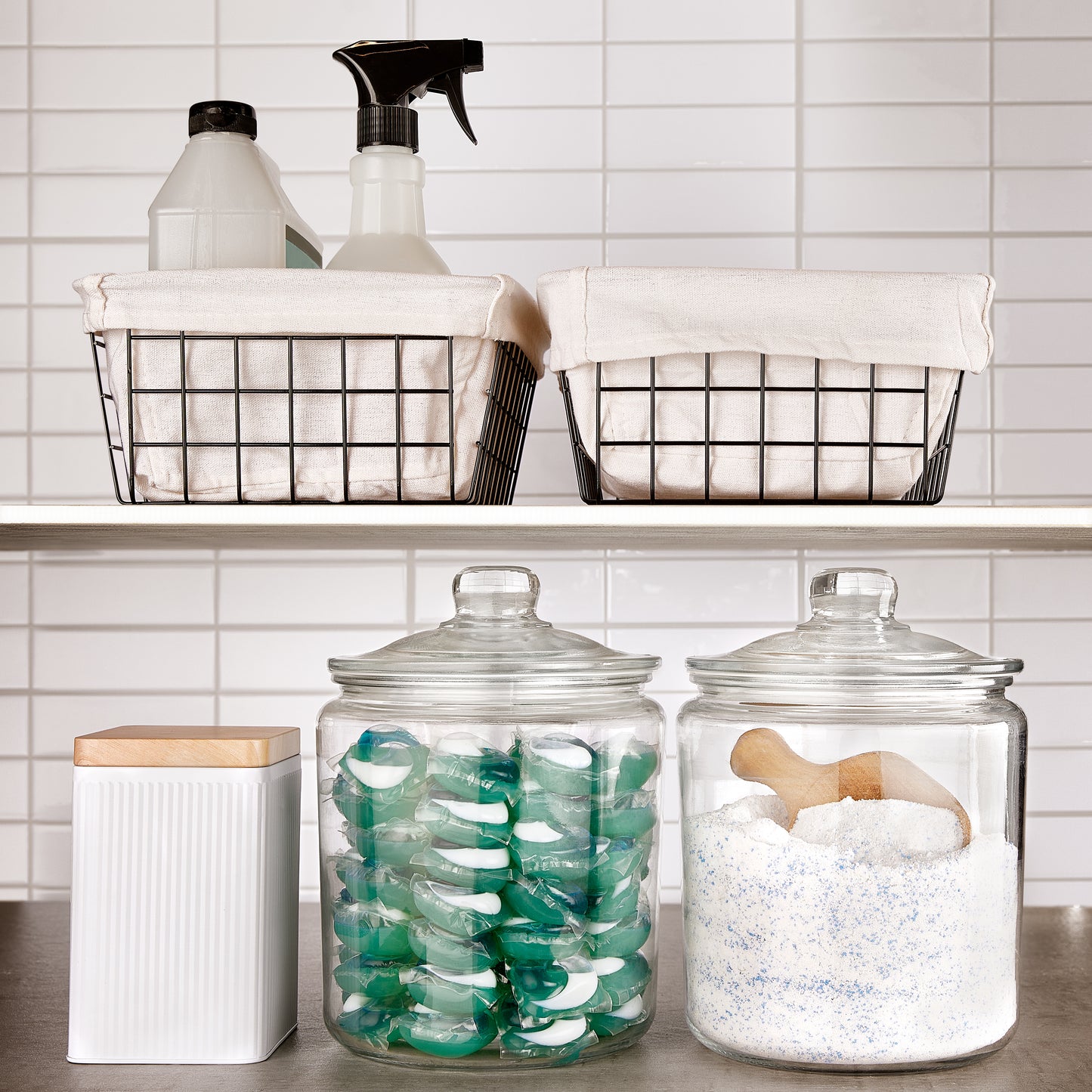 Glass Laundry Pod Holder