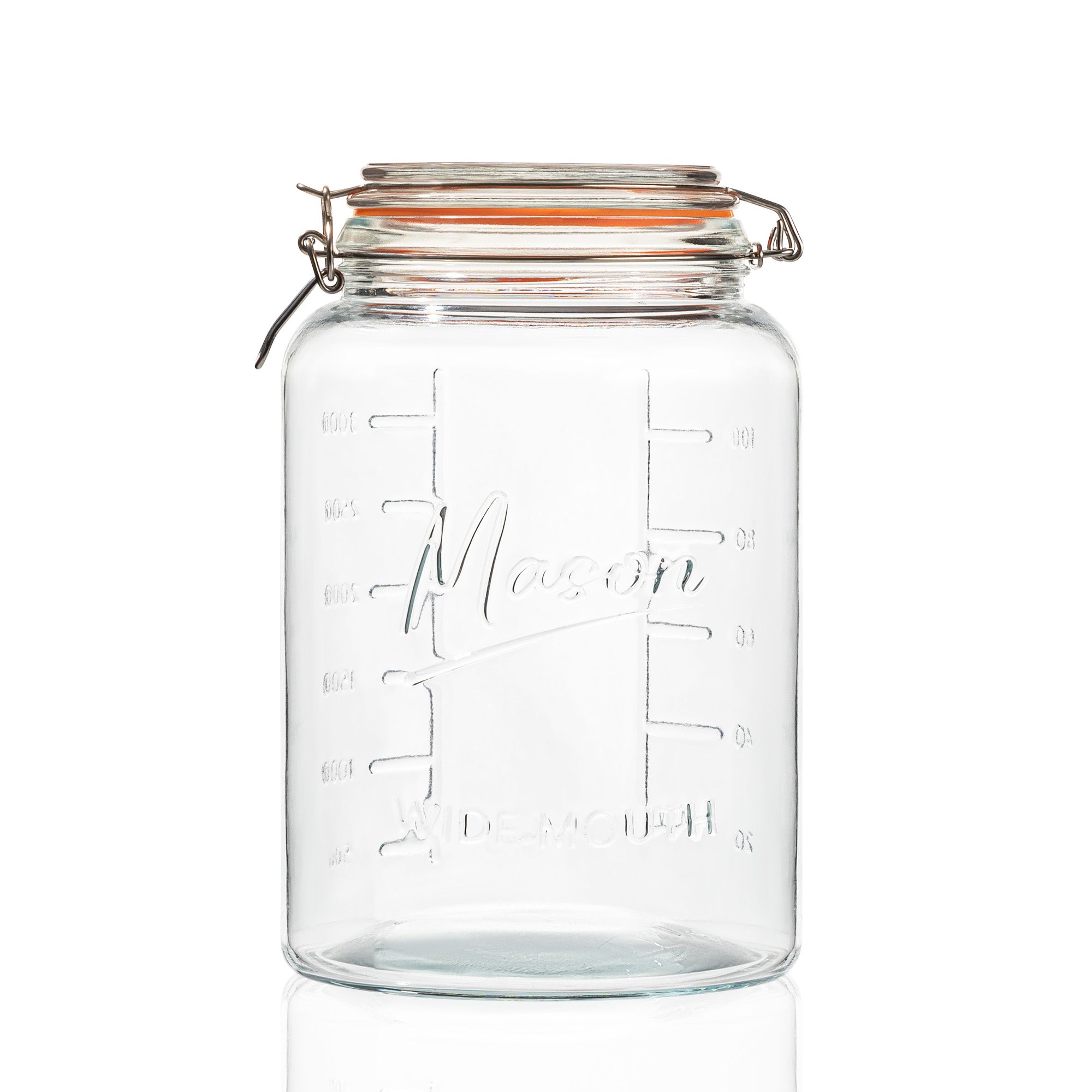 ◆jar◆ KIMBLE® Clear Glass Straight-Sided Jars, tall form | DWK