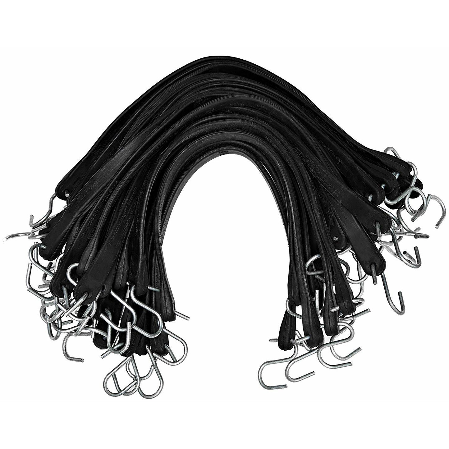 Natural Rubber Bungee Cords - S-Hooks (non-crimped)