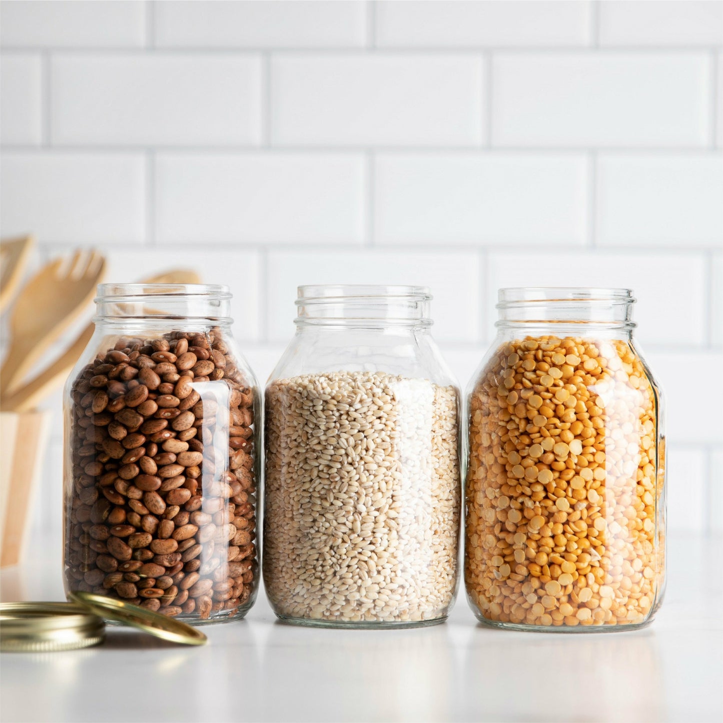 32oz Mayo Mason Jars - Canning Lids