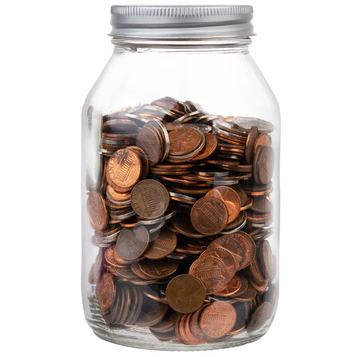 Slotted lid coin jar, view 8