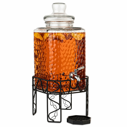 2.5 Gallon Glass Dispenser - Moroccan
