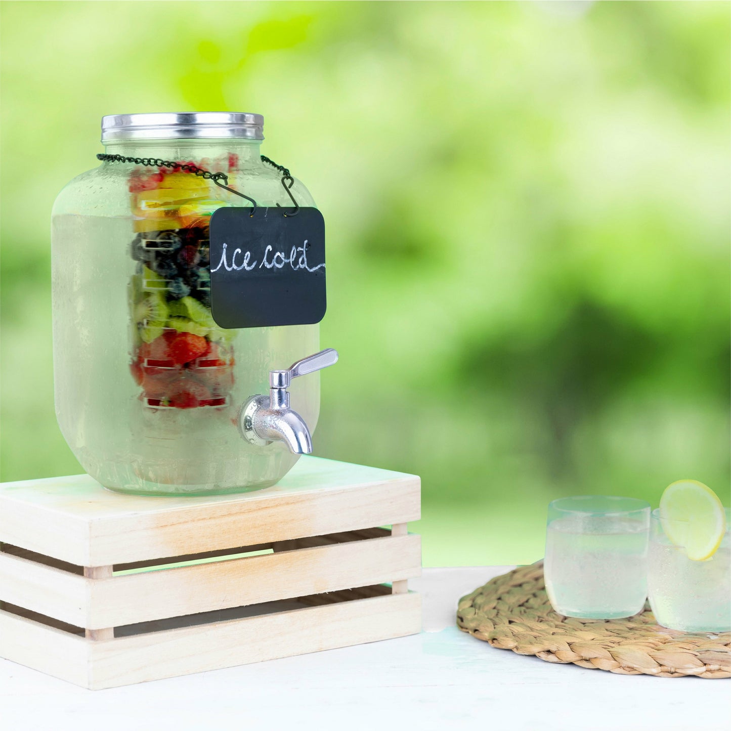 1 Gallon Glass Infuser Dispenser - Yorkshire