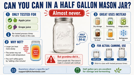 Can You Can in a Half Gallon Mason Jar?