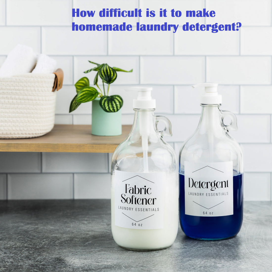 How difficult is it to make homemade laundry detergent?