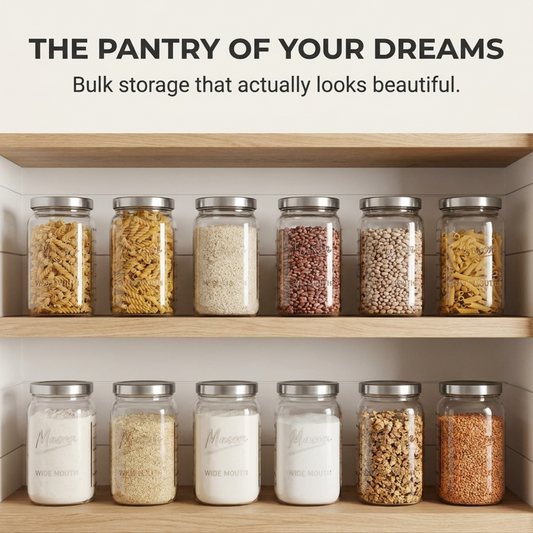 Pantry Organization with Glass Jars: The System That Actually Sticks