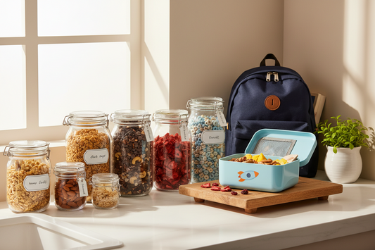 The Back-to-School Snack Station: Glass Jars That Run the Morning For You