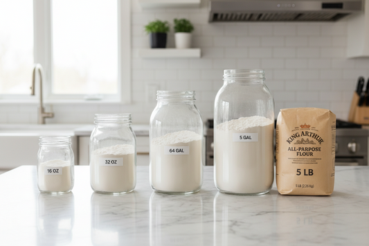 What Size Jar Holds 5 lbs of Flour? The Complete Jar Size Breakdown