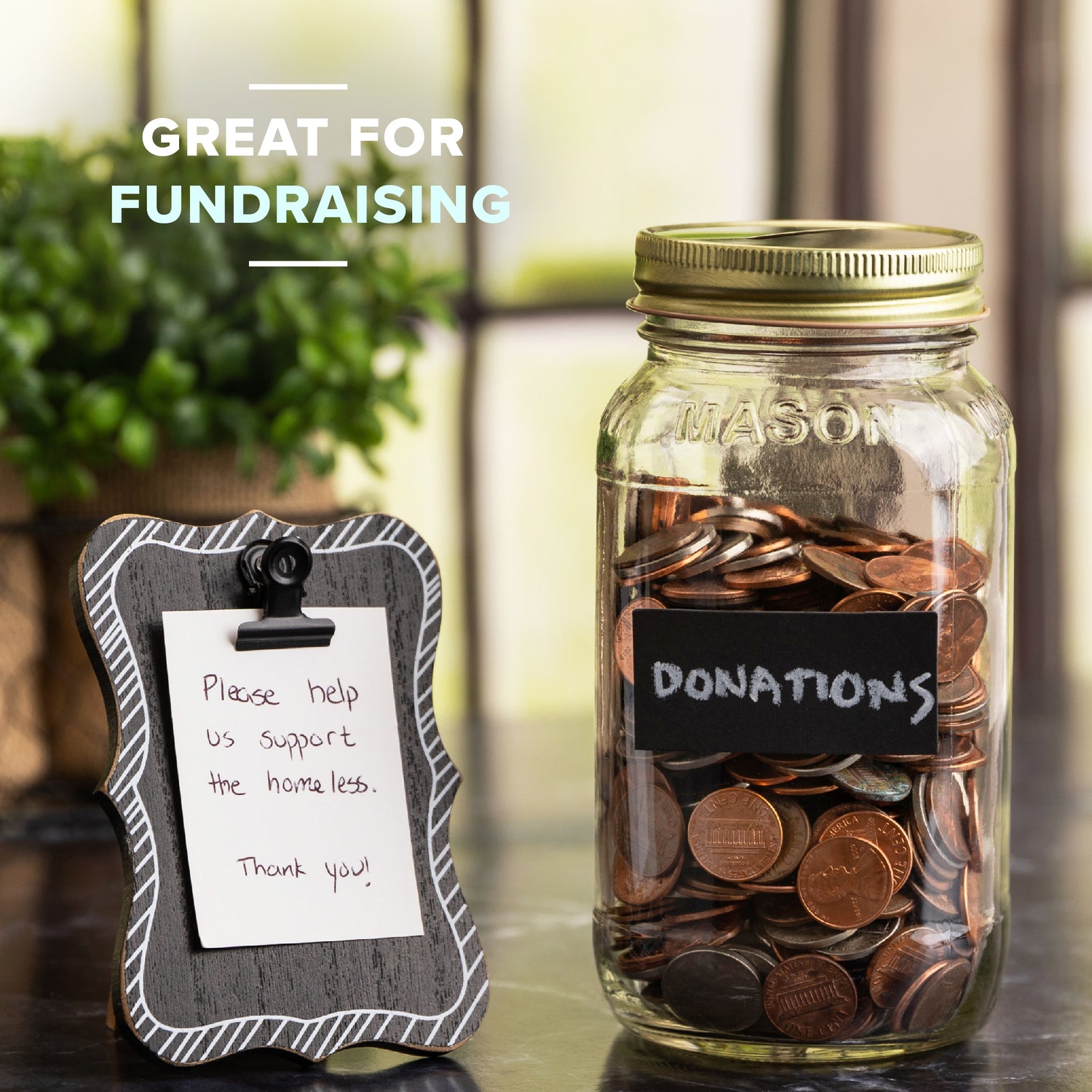 Glass Coin Jars