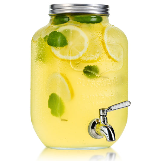 1 Gallon Glass Beverage Dispenser - Yorkshire