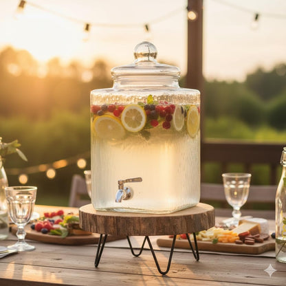 5 gallon glass drink dispenser, view 6
