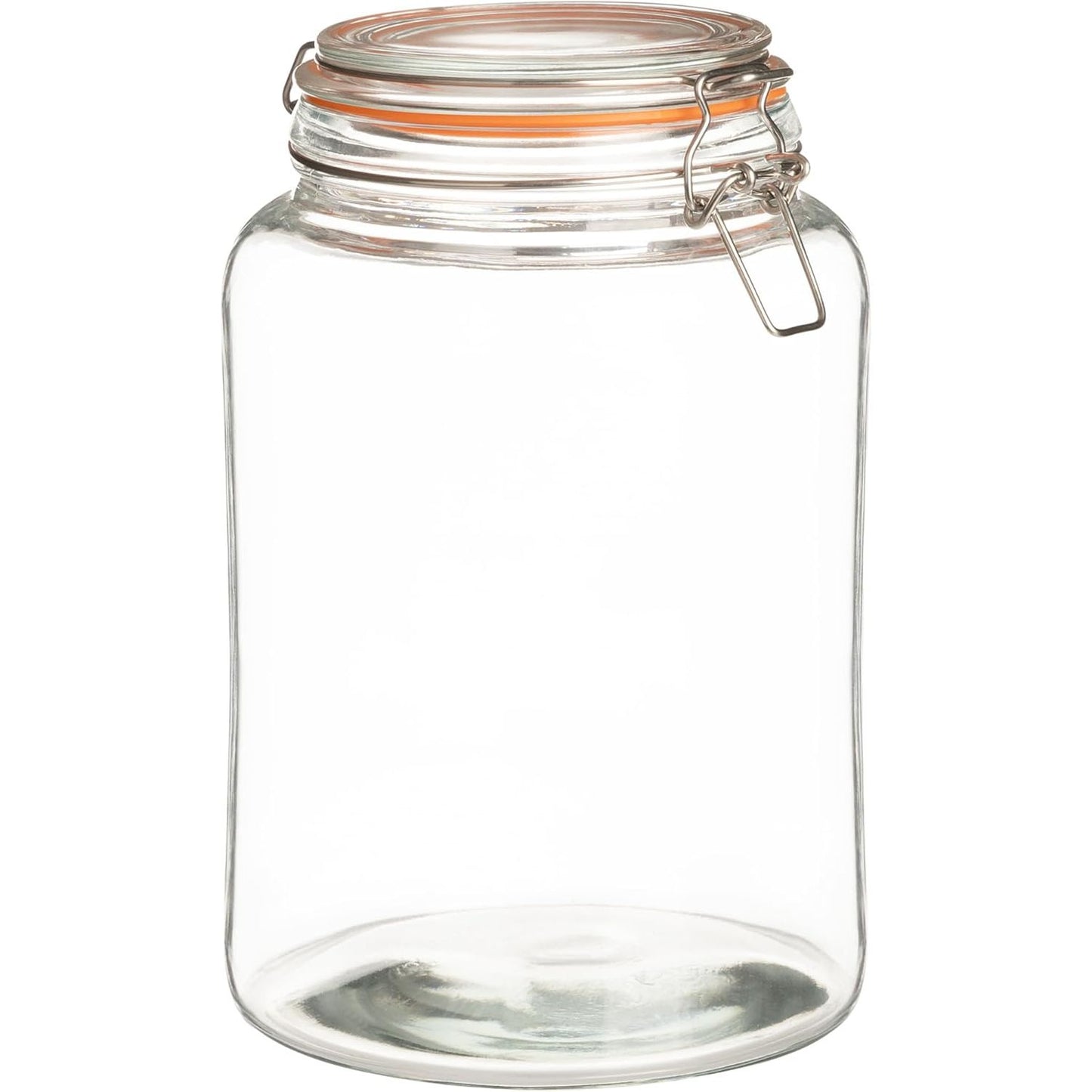 Gallon hinged lid jar extra wide reach-in opening