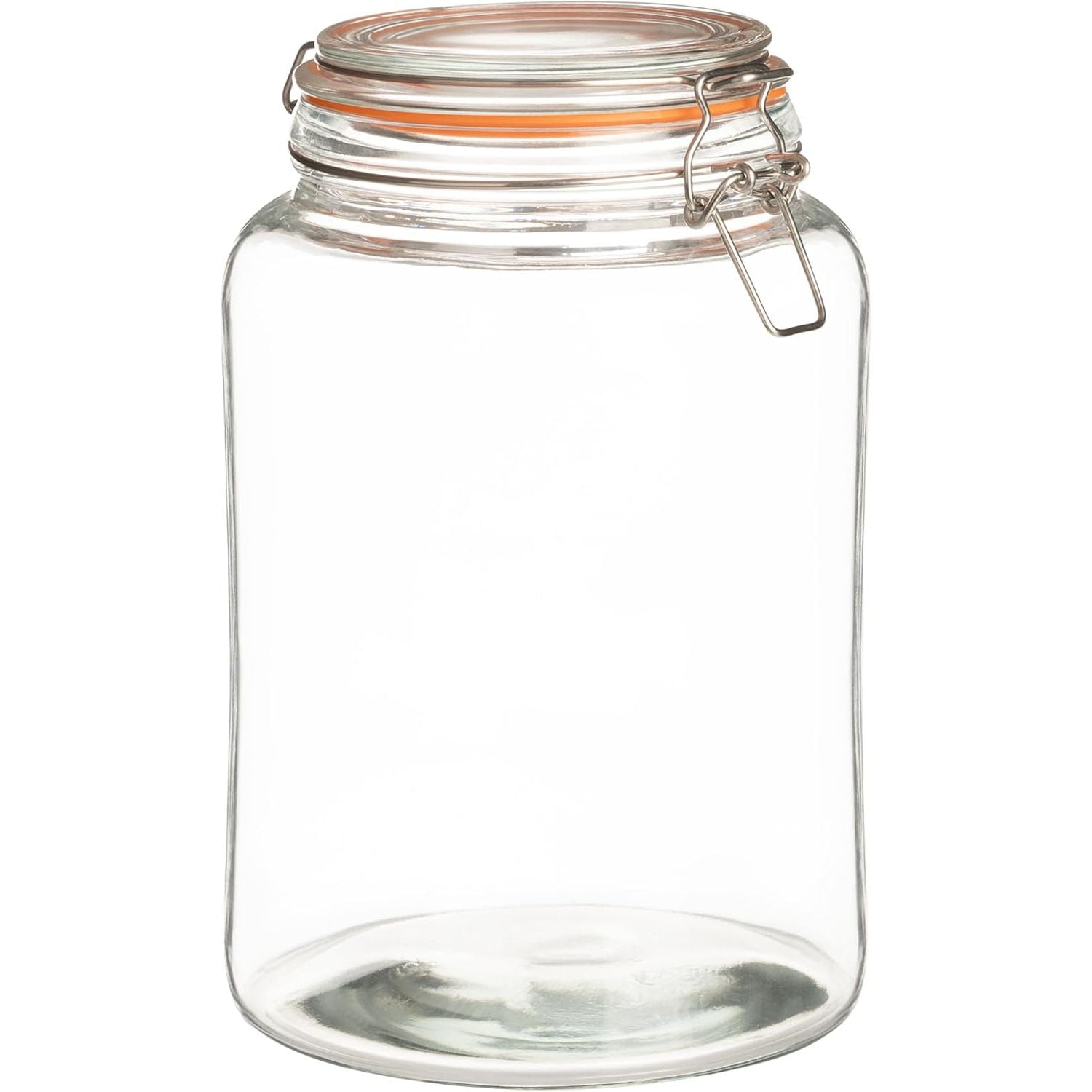 Gallon hinged lid jar extra wide reach-in opening