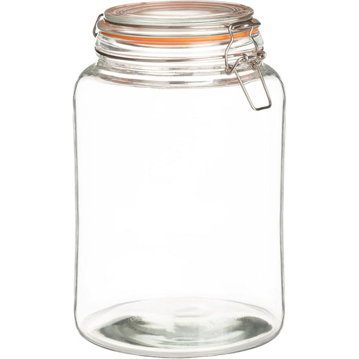 Gallon hinged lid jar extra wide reach-in opening