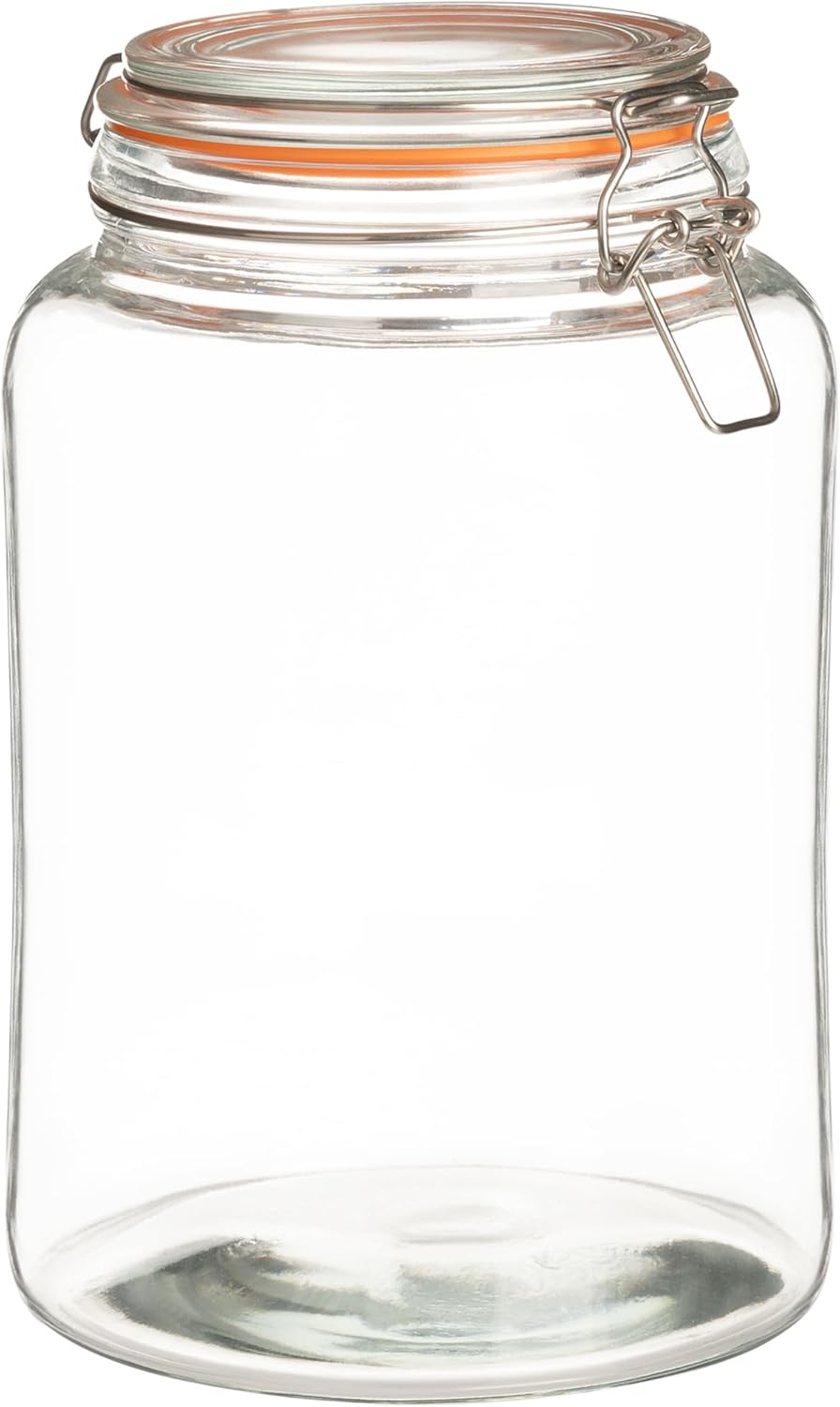 1 Gallon Glass Storage Jar with Swing Clasp Lid