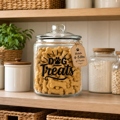 Kitchentoolz glass dog treat jar, view 10