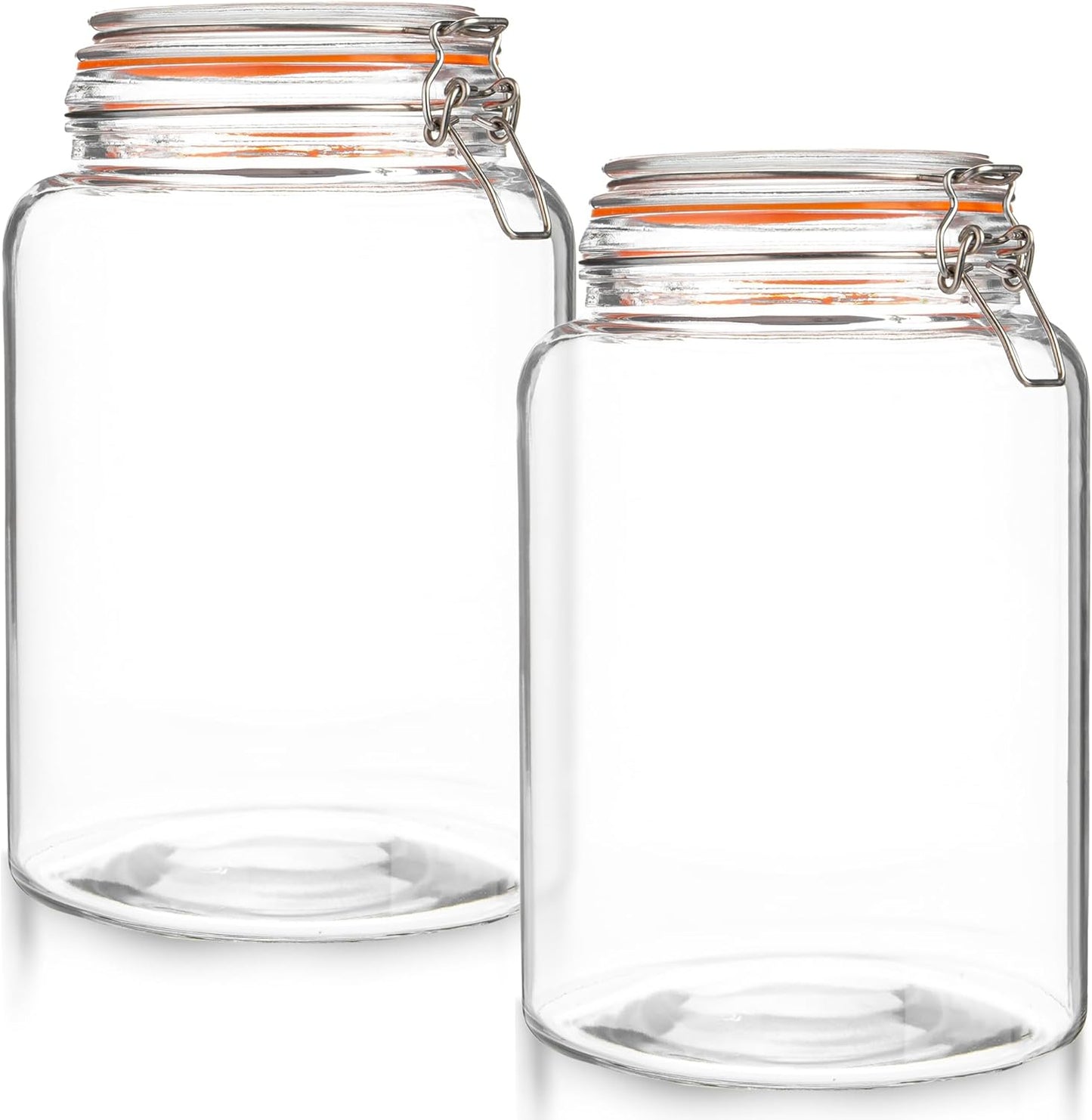 1 Gallon Glass Storage Jar with Swing Clasp Lid