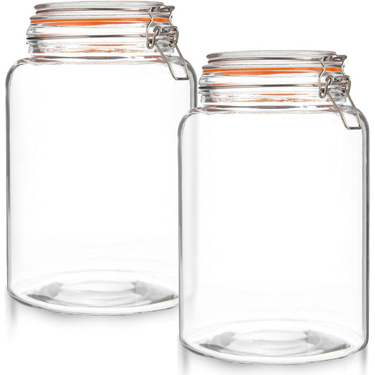 1 Gallon Glass Storage Jar with Swing Clasp Lid