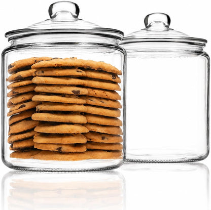 1 Gallon Glass Cookie Jar with Lid & Candy Jar | Glass Jars