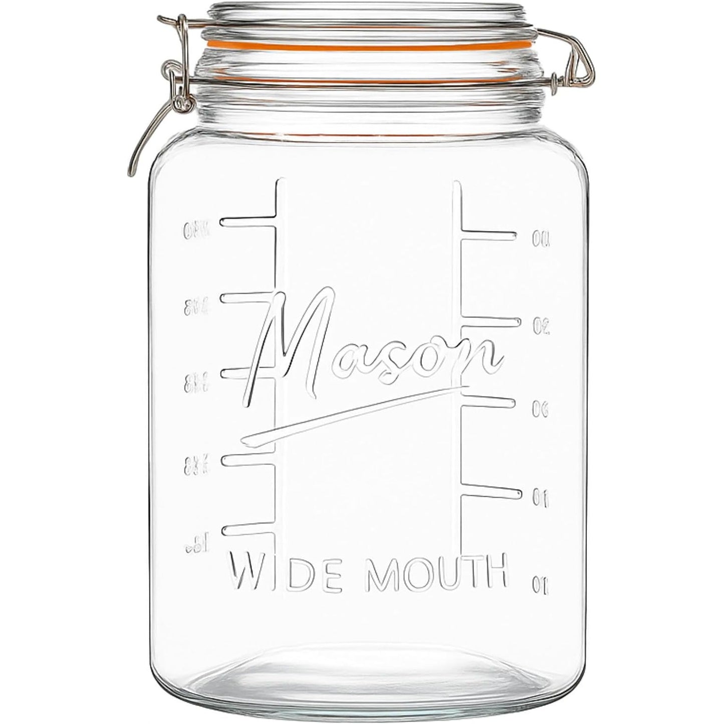 1 gallon super wide mouth airtight glass storage jar