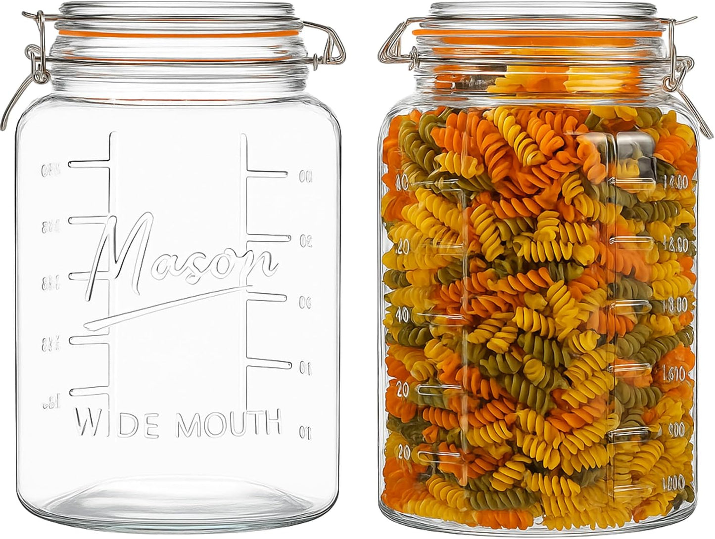 1 Gallon Mason Jar - Mason Logo - Swing Top