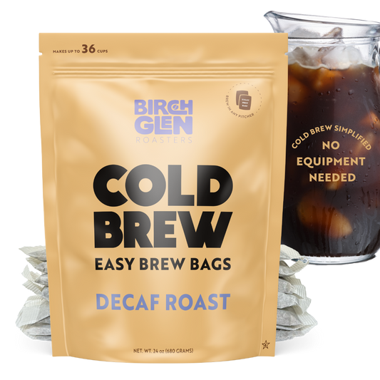 Birch Glen Cold Brew Coffee Pitcher Packs -  12 Bags - Decaf