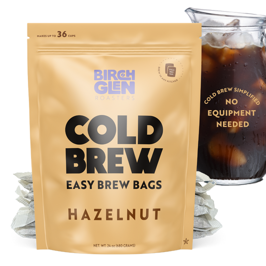 Birch Glen Cold Brew Coffee Pitcher Packs -  12 Bags - Hazelnut