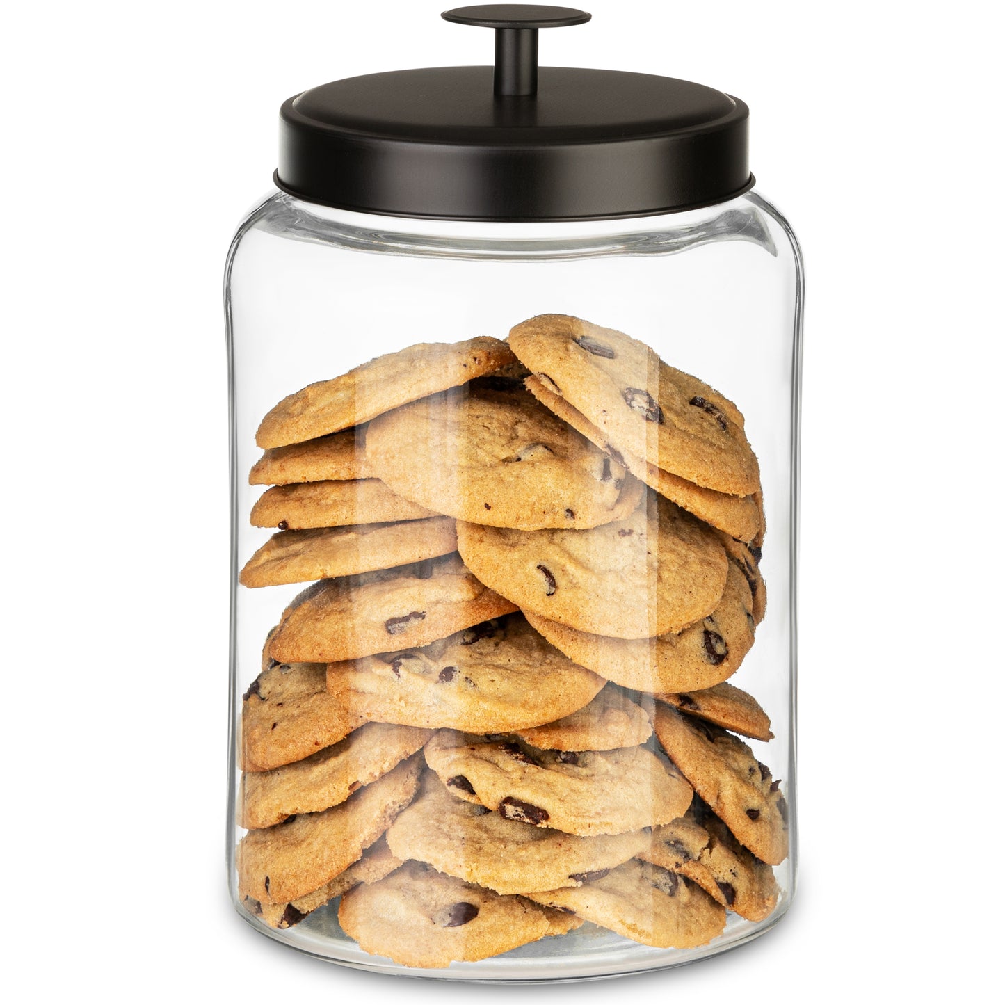 1 Gallon Glass Cookie Jar - Metal Lid