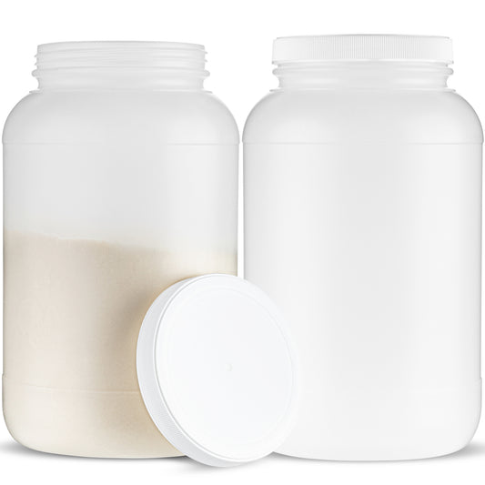 1 Gallon Protein Powder Jar - Plastic