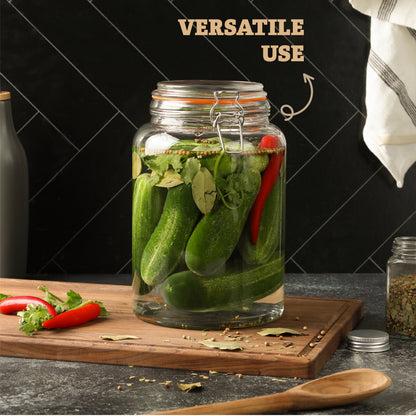 Extra wide mouth gallon jar for big batch ferments