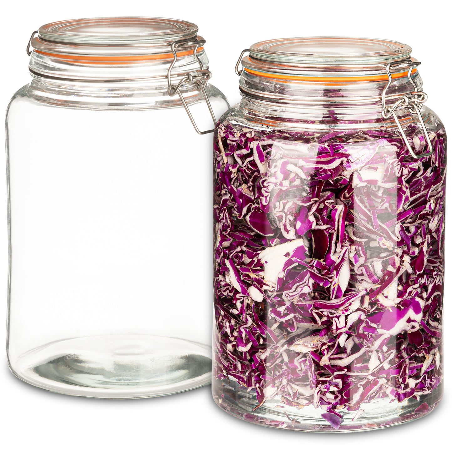 1 Gallon Glass Storage Jar with Clasp Lid
