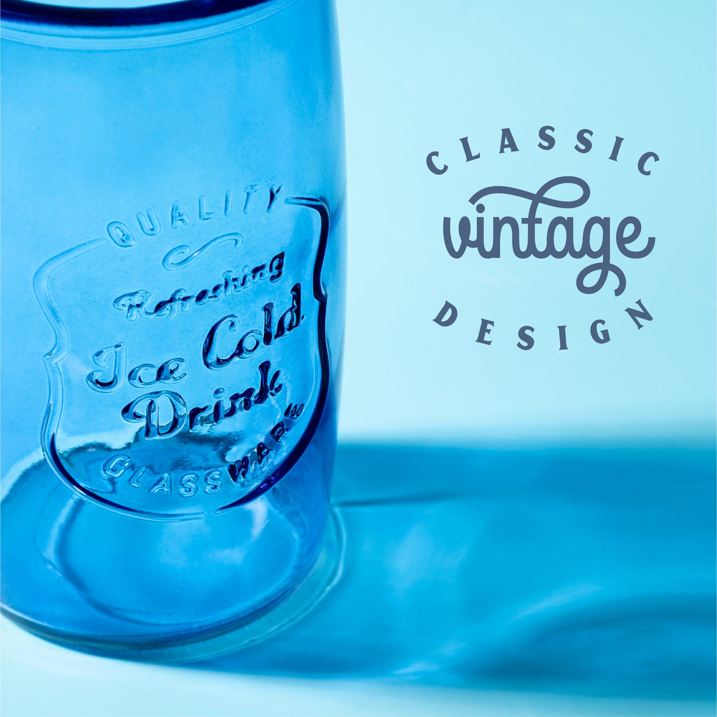 Vintage 20 oz Colored Mason Drinkware