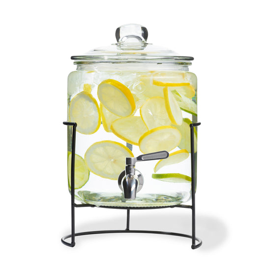 1 Gallon Round Drink Dispenser on Stand