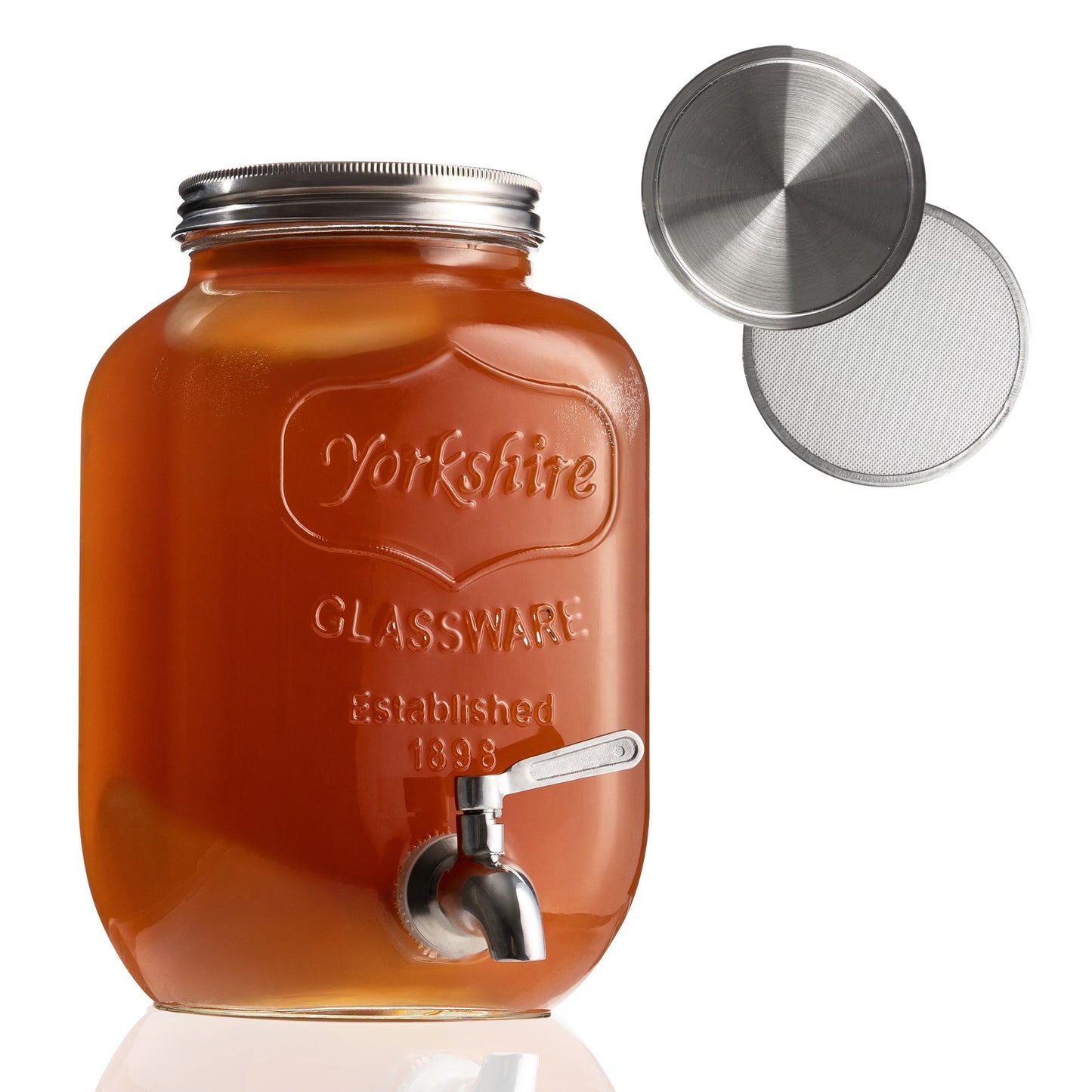 Continuous kombucha brew dispenser with spigot
