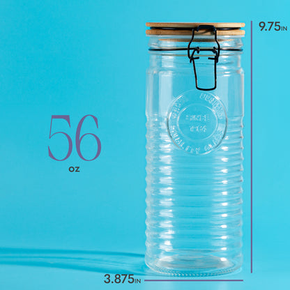 3 pack airtight glass canisters, view 6
