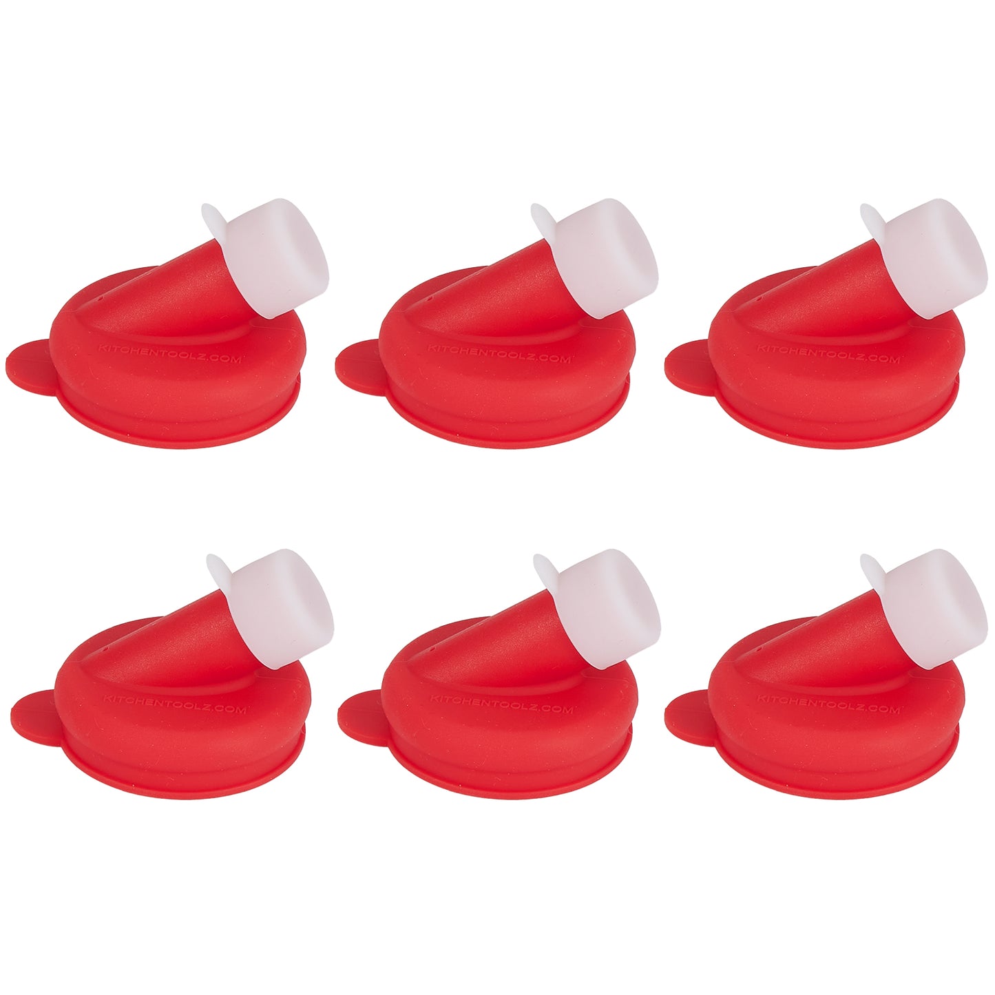 Silicone pour spouts for 48mm glass milk bottles