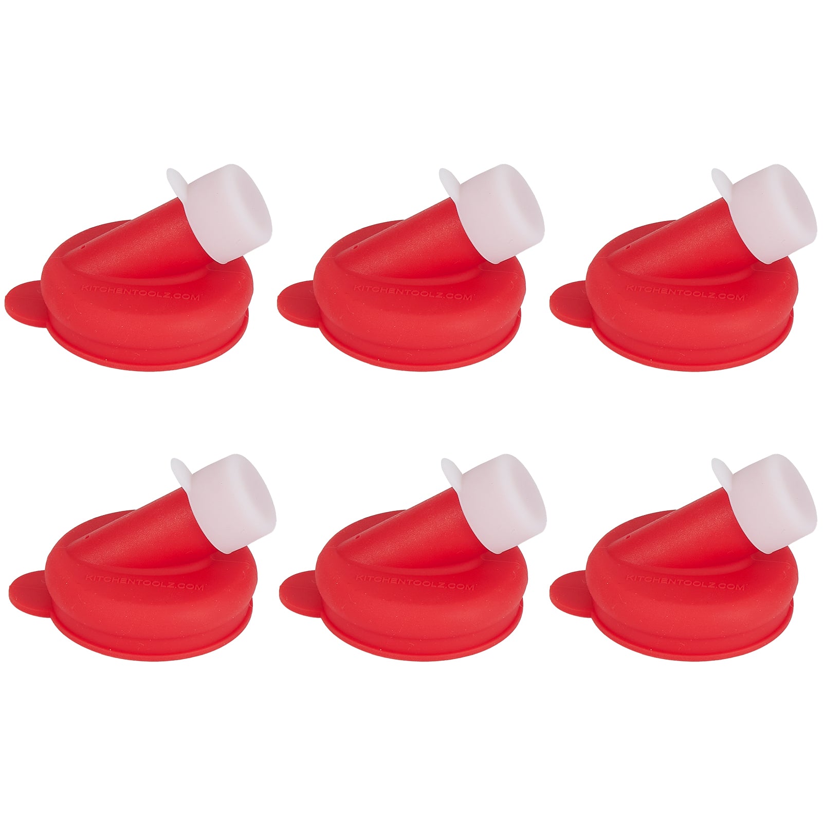 Silicone pour spouts for 48mm glass milk bottles