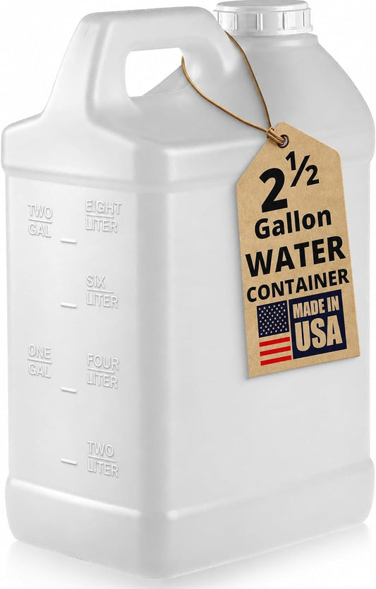 kitchentoolz 2.5 Gallon Water Jug & Used Oil Container Automotive Oil Jug