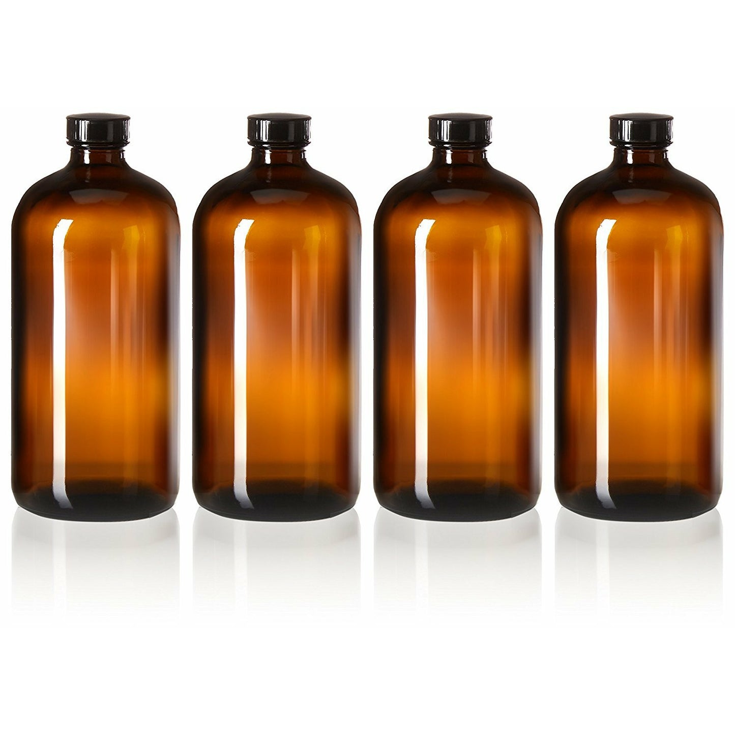 Amber glass growler bottles for kombucha and cold brew