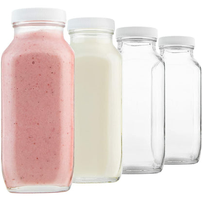 Kitchentoolz 16 oz square milk bottles, view 8