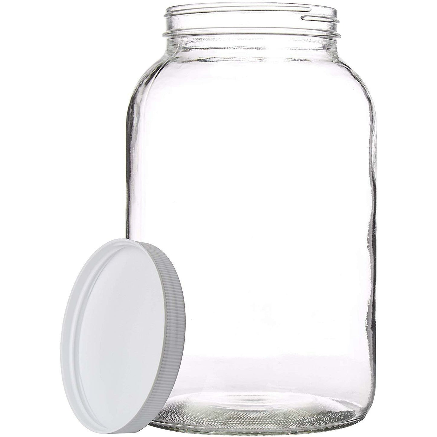1 Gallon Glass Large Mason Jar - Plastic Lids
