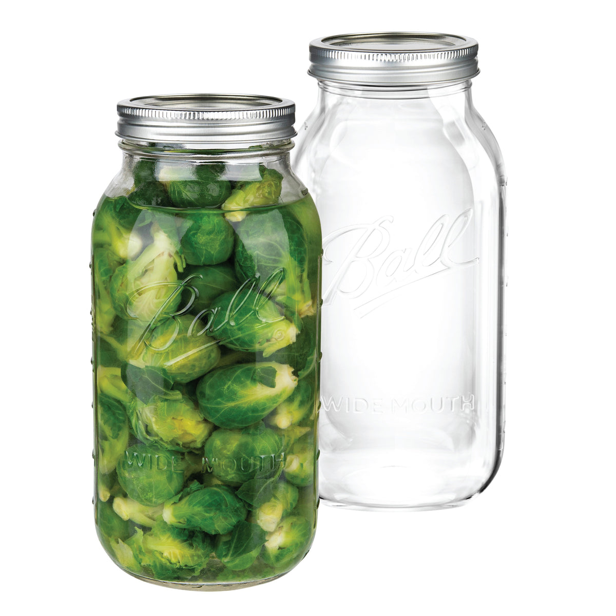 Ball Half Gallon Wide Mouth Mason Jars – 64 oz Canning Jars – Kitchentoolz