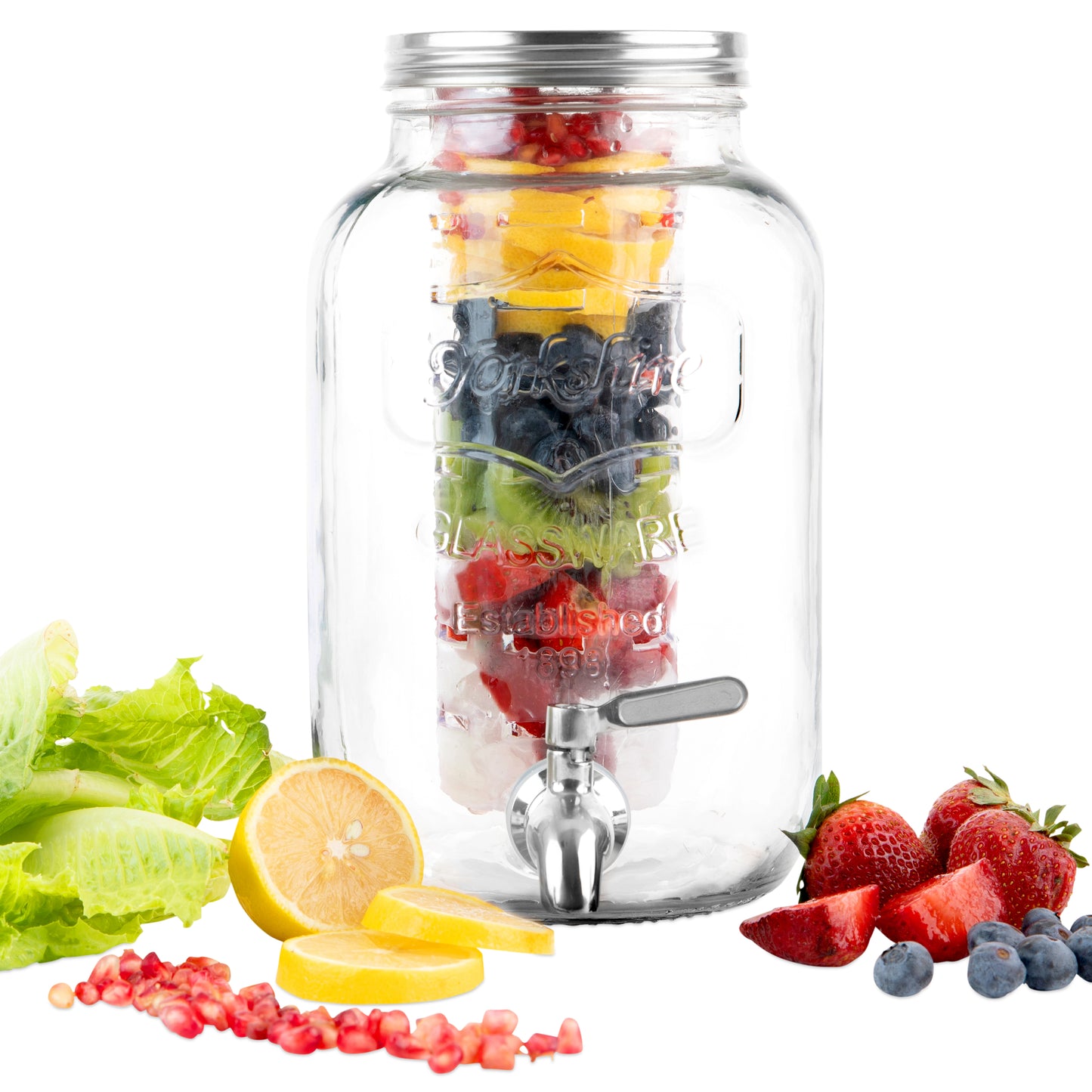 2 Gallon Glass Infuser Dispenser - Yorkshire