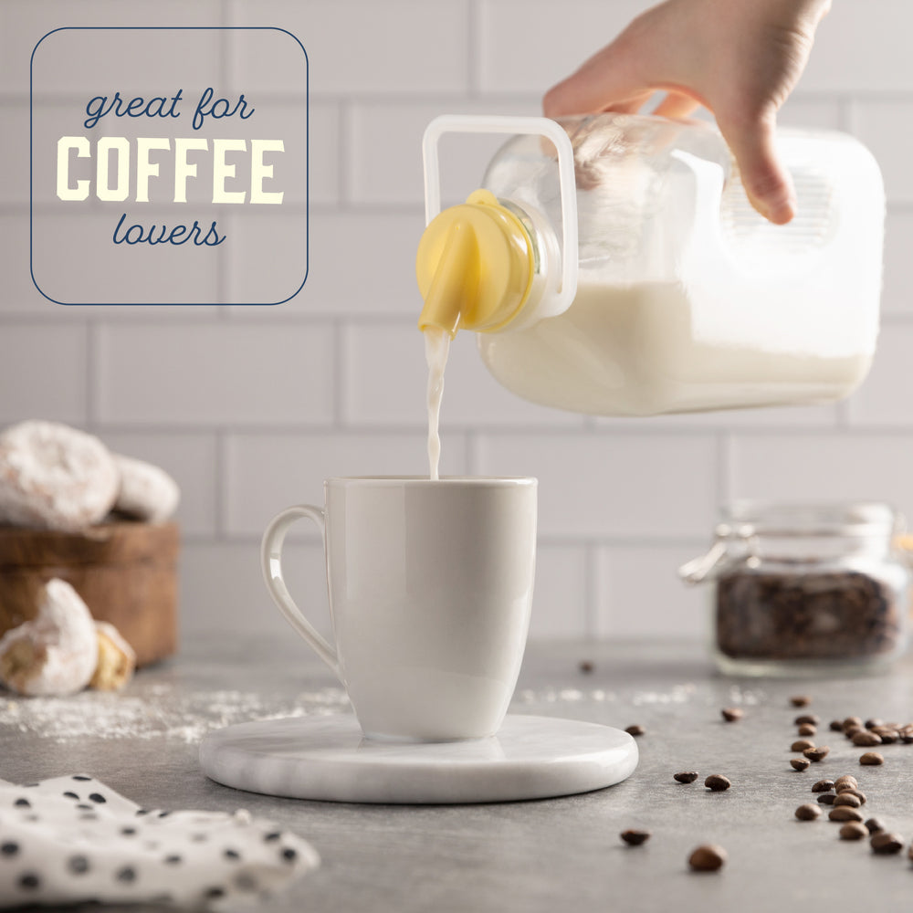 Farmhouse half gallon milk jug, view 6