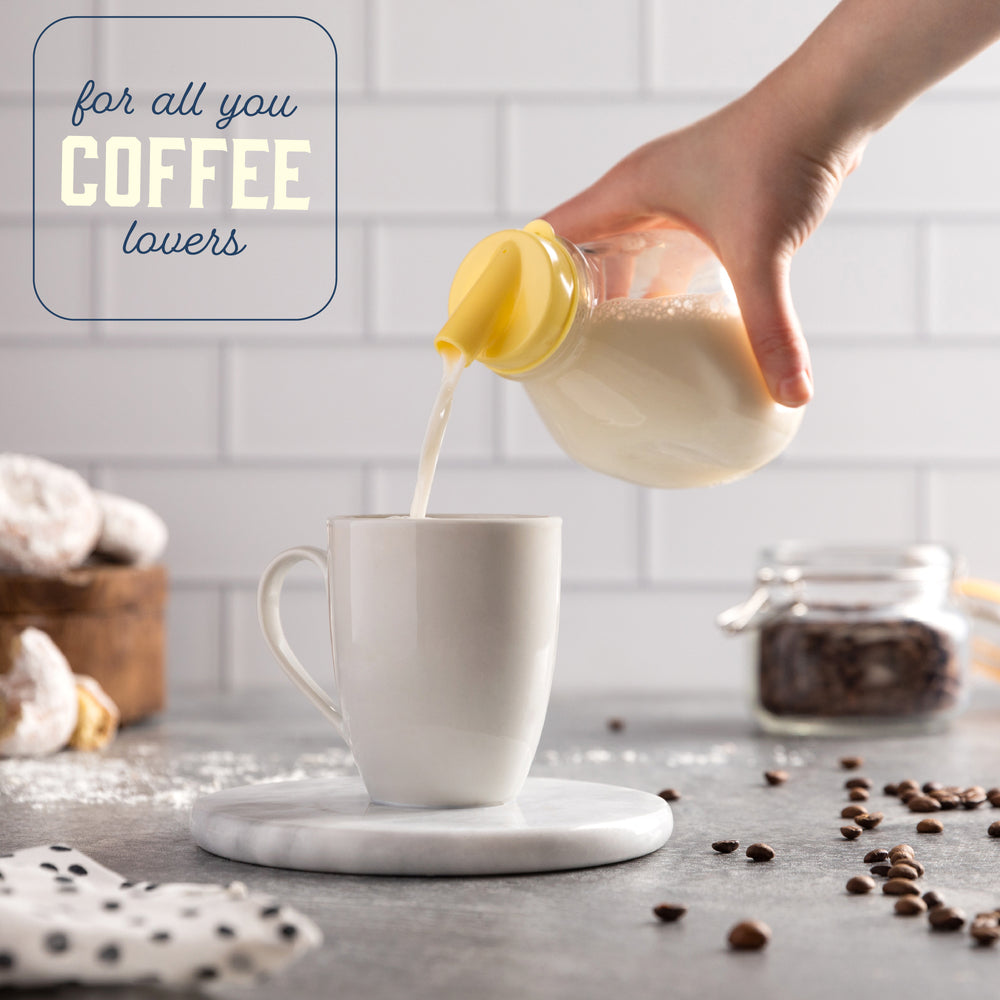 16 oz glass milk bottles for fridge storage