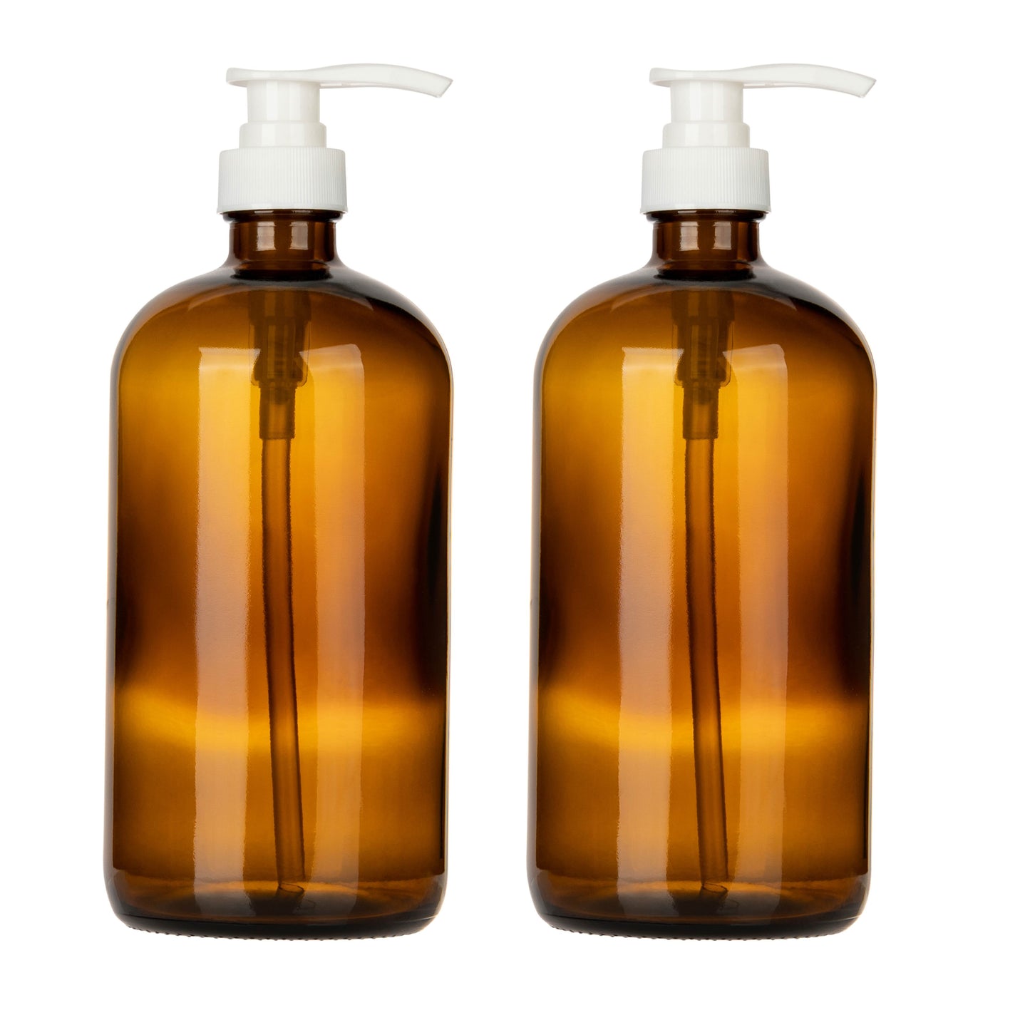 32 oz amber glass soap dispenser bottles, view 5