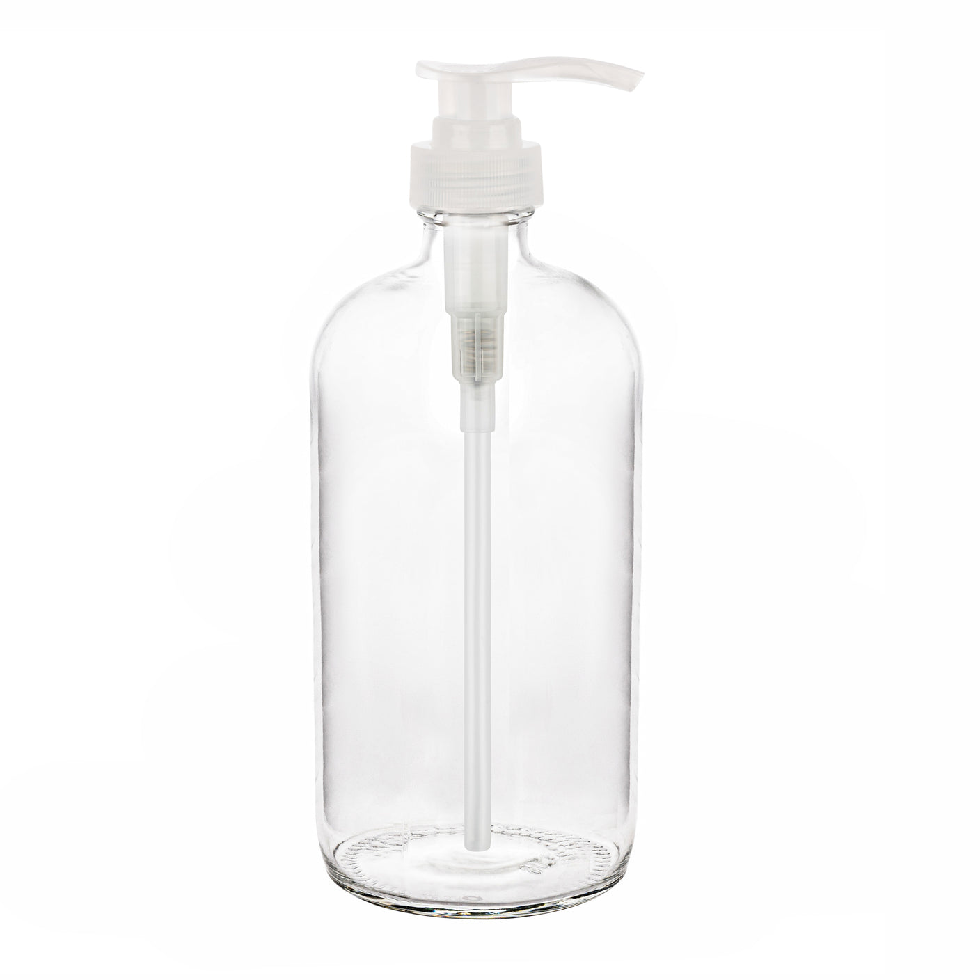 Refillable clear pump bottles, set view