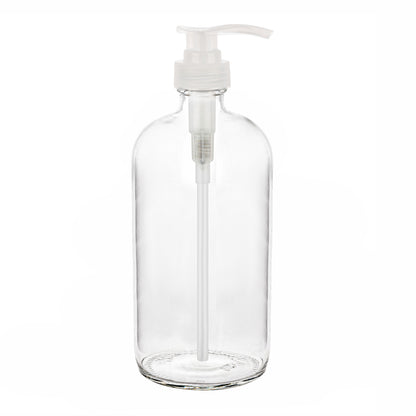 Refillable clear pump bottles, set view