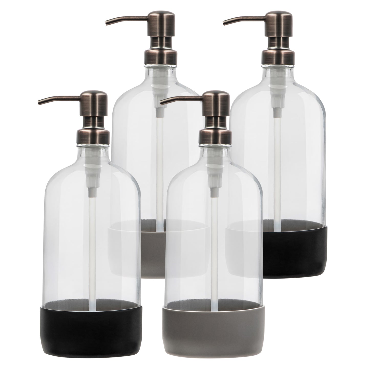 32oz Shampoo Soap Bottle - Metal Pumps